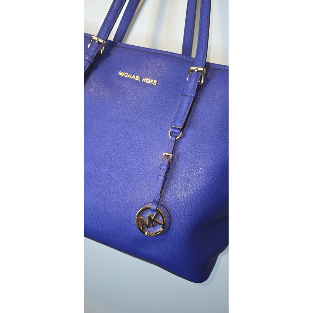 Michael Kors Royal Blue Large Jet Set Tote in Saffiano Leather!! - Picture 2 of 10
